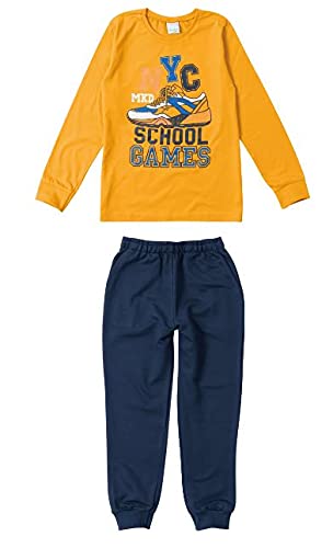 Conjunto Infantil Menino Camiseta Calça Inverno Malwee Estampado