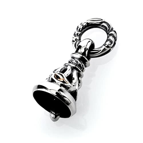 [ロンワンズ] 正規輸入代理店 メンズ ユニセックス ペンダント ネックレス/クレーン ベル ペンダント M / K18ローズ ゴールド アイズ