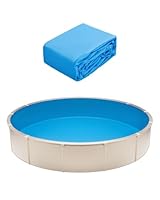 VEVOR Runde Poolfolie, φ350x120 cm, Innenfolie, Ersatzfolie, Innenhülle, Schwimmbadfolie Unibead-Stil Standard-Vinylfolie, verschleißfest, für Aufstellpools mit 120 cm Wandhöhe, einfarbig