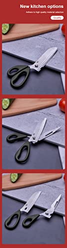 Multifunctional Kitchen Shears, Heavy Duty Stainless Steel Kitchen Scissors Ultra Sharp Durable Detachable Garden Shears/ Professional Kitchen Tools For Poultry/Meat/Fish/Vegetables/Herbs/Chicken Bone #TOP5