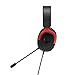 ASUS TUF Gaming H3 Wired Headset - Discord Certified Mic, 7.1 Surround Sound, 50mm Drivers, Lightweight, 3.5mm, for PC, Mac, PS4, Xbox One, Switch and Mobile Devices - Red