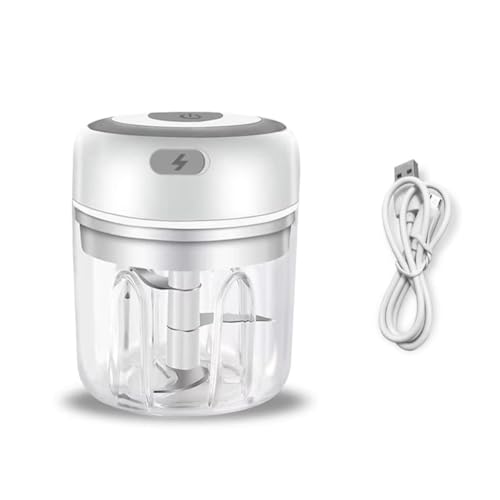 Eighosee Trituradora de Eléctrica - Mini Machacador de, Picadora de Carne Portátil para Cocina, Ideal para Verduras, Preparación de Ensaladas B