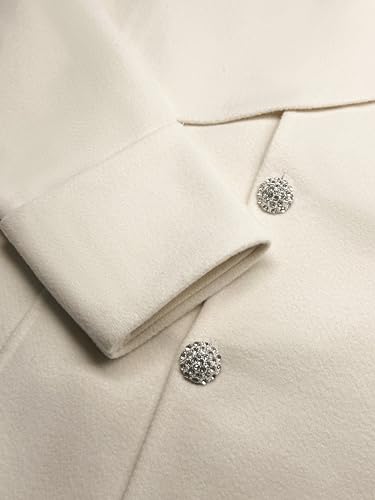 XNC Women's Fitted Crewneck Long Sleeve White Plain Front Button Knit Sweaters 2025 Spring Winter Fashion Pullover Outfits4