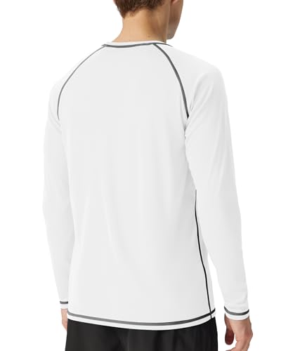 Roadbox Mens Sun Protection Swim Shirt, Long Sleeve UPF 50+ Rash Guard, Quick-Dry Fishing Shirts for Beach Surfing Hiking2