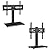 PERLESMITH Universal Swivel TV Stand Base PSTVS13&PSTVS33