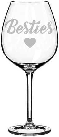 Vista 2 de Copa de vino Best Friend Besties (17 oz sin tallo)