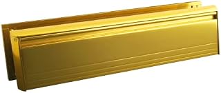 UAP 12 Inch All Aluminium Door Letterbox - Premium Secure Letter Box, Anti Vandal, Anti Burglar, Anti Snap Flap, for 40-80mm Composite and Wooden Doors (Gold Anodised)