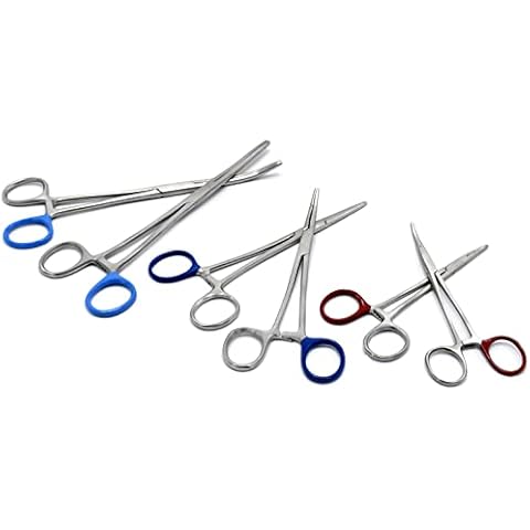 MuskalMed Ultimate Hemostat Set 6 Piece Ideal for Hobby Tools Electronics Fishing and Taxidermy Cover