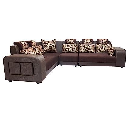 Luxurious Lounge Designer Sofa 7 Seater L-Shape Sofa Set for Drawing Room-image-1