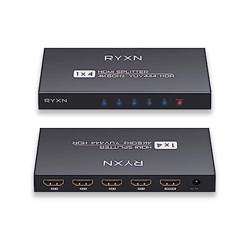 Splitter HDMI 4K 60Hz YUV 4:4:4 HDCP 2.3 EDID pour Apple TV et Roku