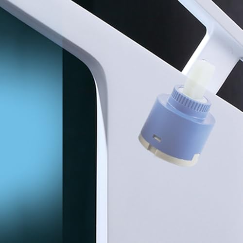 Robinet de lavabo mitigeur eau chaude froide blanc en laiton - 3