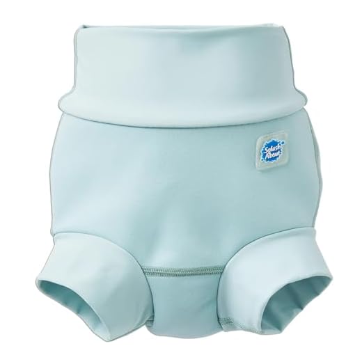 Splash About Happy Nappy Duo Reusable Swim Diaper with Silver Lining (Pistachio, 3-6 Month)