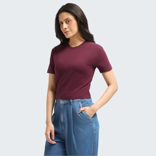 Image of Wellbi Women's Bamboo Crop Top, Soft & Breathable Moisture-Wicking Fabric, Stretchy Eco-Friendly Crop Top for Girls, Lightweight Comfortable Top, Yoga, Gym & Casual Use