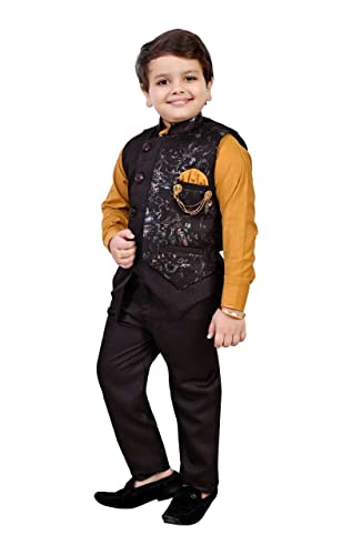 Image of ZOLARIO Stylish and Versatile 3 Piece Clothing Set Dress for Kids Boys, Coat, Pant and Shirt Set, Ideal for Wedding, Casual and Birthday.