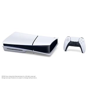 PlayStation 5 Slim Disc with 1TB SSD Storage, Wireless Dualsense Controller - PS5 Gaming System, White (Renewed) [video game] — photo 2 of 5