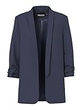 PIECES Pcboss 3/4 Blazer Noos Blazer, Azul (Ombre Blue), S para Mujer