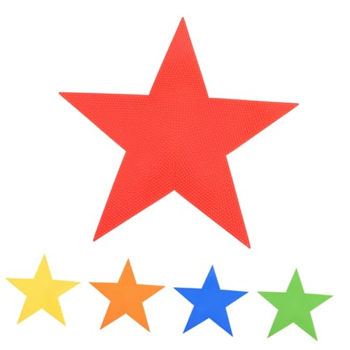 SUPVOX Sports Training Carpet Marker Set 5pcs Flat Spot Markers Soccer Training Signs for Boys and Girls