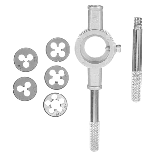 Artibetter 1 Juego Toque conjunto caja de herramientas rostro de tubería Set de machos y terrajas de precisión Machos para tornillos juego de llaves para troquel juego de grifo y troquel