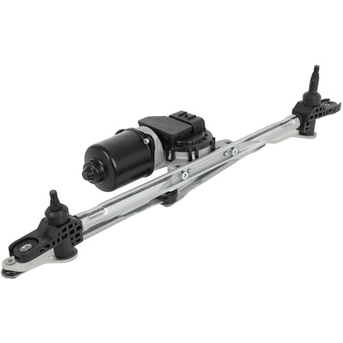 Image of ROADFAR Front Wiper Motor and Linkage Assy Replacement for Fiat for Panda 2003-2012 TGE511G,064351107010,46804522 Wiper Motor 4 Pins