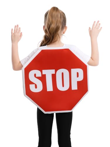 Disfraz Señal de Tránsito Stop para Niños Talla Única miniatura 6