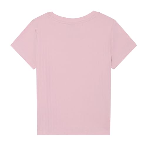 Image of PUMA girls Short Sleeve T-shirt, Fashion Prints & Colors, Soft and Comfortable