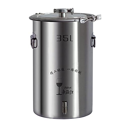 35L 304/316 SUS fermentation barrel with faucet sealed storage barrel special for home brewing Food grade brewing equipment (304 with tap)