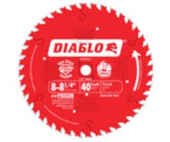 Diablo D0840X 8-1/4" x 40 Tooth Circular Saw Blade 4-Pack
