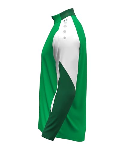 Ziptop Dynamic JAKO veste demi-zip bicolore vert et blanc taille 152 - 4