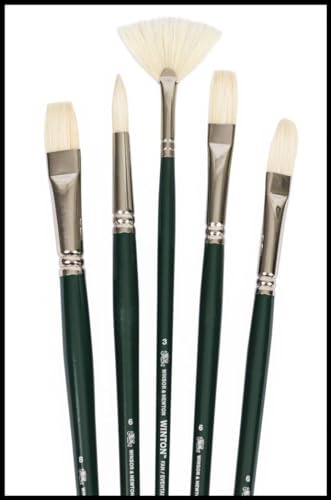 Winsor & Newton 5990606 Winton Long Handle Brush (5 Pack) (Round 6 thumb #1