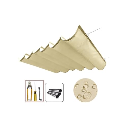 Voile d'ombrage rétractable imperméable pour terrasse 1,2x2m