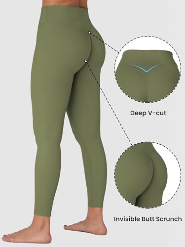 Image of Sunzel Sunzfly Invisible Butt Scrunch Workout Leggings for Women, Butt Lifting High Waisted Gym Yoga Pants with Tummy Control