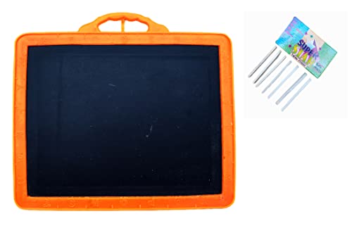 Image of GNR Plastic Black Board Slate For School Kids And Children Education Purpose For 1-3 Years Age | Free Slate Pencils Inside