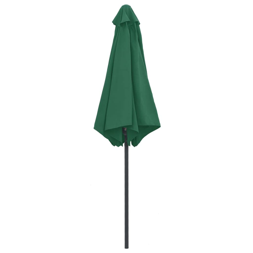 Parasol ogrodowy parasol przeciwsłoneczny do roślin, z aluminiowym masztem, 270 x 246 cm, zielony