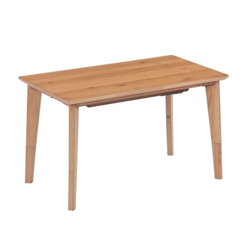 こたつ コタツテーブル 長方形 4人用 2人用 単品 幅120 ハイタイプ ロータイプ 120×70 ハイ ロー 2WAY 継脚 高さ調整 天然木 オーク突板 510W 石英管ヒーター オールシーズン 机 洗濯可 和モダン 北欧 ADパリス 協立工芸