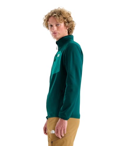 Image of THE NORTH FACE Men's Crest Full Zip Jacket | Water Repellent Fleece Coat, Double Layer Stand Collar & Zip Hand Pockets