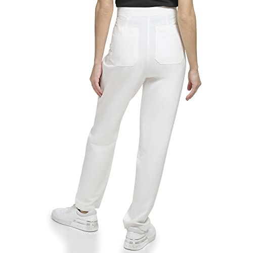 Calvin Klein Women's Conforming Shirred Front Cotton Blend Pockets Pant (Standard and Plus Size)3