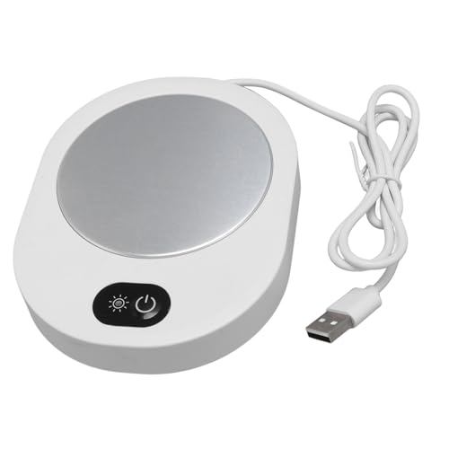 Coffee Mug Warmer Electric Heated Mug Warmer Aluminium ABS 50°C Constant Temperature 13W Portable Smart Mug Warmer for Home Travel