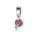 Produktbild Styliee Schmuck Geschenk, Perle Charme European Silver Glamour Trio Lipstick High Heels Pendant Charm Clear CZ Beads Fit Original Charm Bracelet Jewelry N166 A585 red