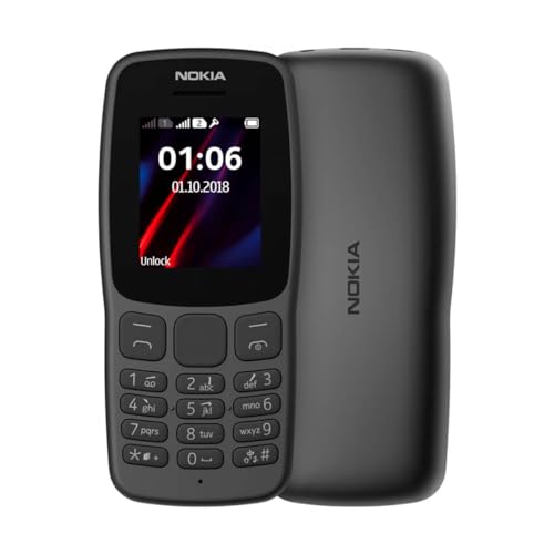 Nokia 106 (2018) 4G Schwarz (Black) Dual-SIM