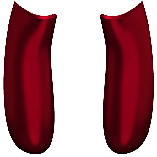 Image of eXtremeRate Controller Grip for Xbox Series X & S, Scarlet Red Soft Touch Comfortable Left Right Side Rails, Replacement Parts Rear Shell for Xbox Core Wireless Controller