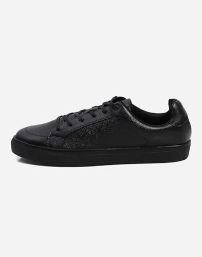 Image of Monte Carlo Mens Solid Lace Up Genuine Leather Casual Sneaker (201800FW)