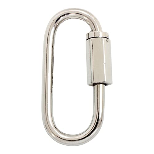 RCH Hardware QL-BR01-50 Brass Quicklink, 7 Gauge, Polished Nickel (2 Pack)