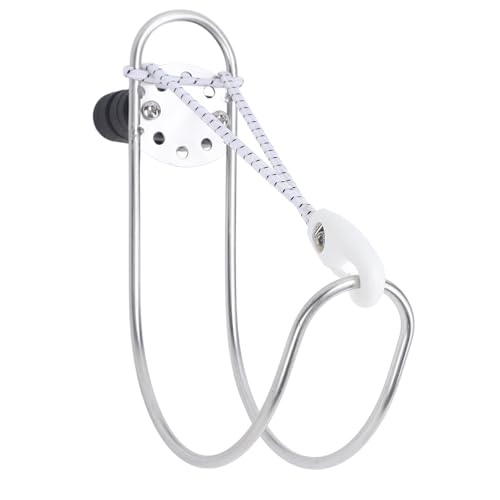 Badafaci Soporte de Anillo para Salvavidas Marina de Acero Inoxidable, Soporte Pulido para Rieles de 22-25 Mm, Solución de Montaje Segura para Barcos y Yates con Herradura o Aros Salvavidas Redondos