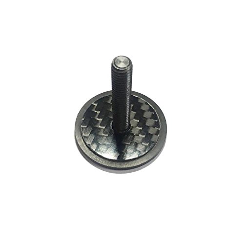 Bouchon De Direction Carbone - Vis Titane - 1 1/8" - Pour Fourche Vélo - Ultra Léger 3.6g