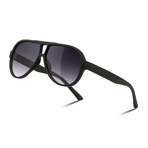 FEISEDY Polarized Sunglasses, TAC HD Lens, TR-90 Frame Lightweight, Retro Sunglasses for Women Men UV400 Protection B0171