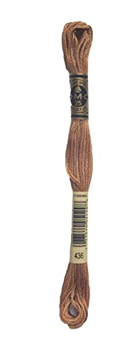 Dmc 6-Strand Embroidery Cotton Bundle - Tan Color Family -4 Skeins Of Thread - 8.7Yd Skeins #TOP1