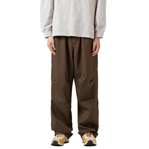 Unisex Relaxed Fit Cargo Pants - Adjustable Waist, Nylon, Lightweight, Casual & Commuter Style