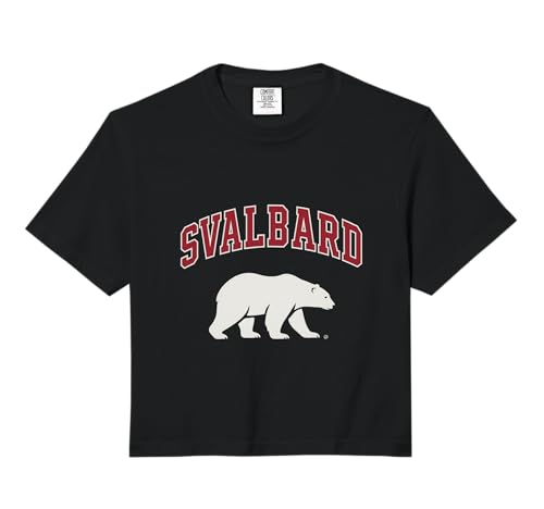 Svalbard Norway Travel Cruise Gift Polar Bear North Pole Comfort Colors Crop Top
