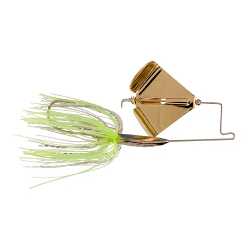 Buckeye Lures Buzzerk Fishing Buzzbait - Head-Knocking Design for Explosive Strikes Skirts & Forage-Mimicking Colors - 1/2 oz, Spot Remover w/Gold Blade