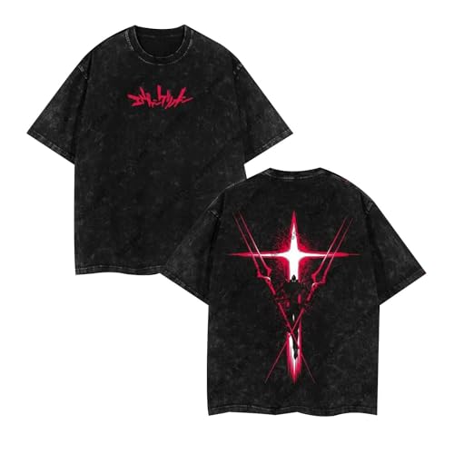Anime EVA Evangelion Camiseta Hipster Camisetas Manga Corta Y2K Tops Básicos Verano Algodón O-Neck Oversize Ropa